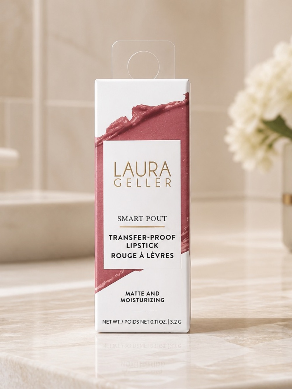 Laura Geller Smart Pout Transfer-Proof Matte Lipstick Pink